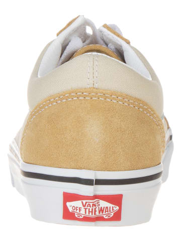 Vans Leren sneakers geel/beige