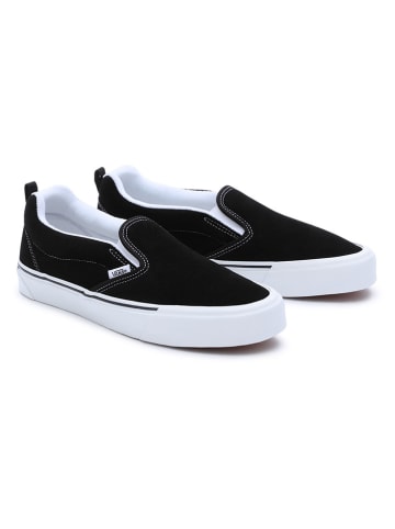Vans Leder-Slipper "Knu" in Schwarz/ Weiß