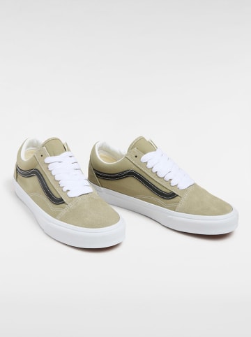 Vans Leder-Sneakers "Old Skool" in Khaki