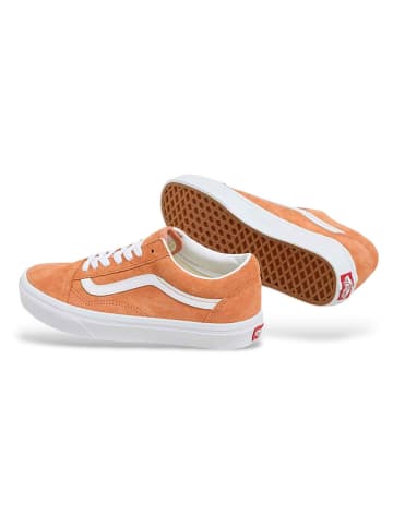 Vans Skórzane sneakersy "Old Skool" w kolorze pomarańczowym
