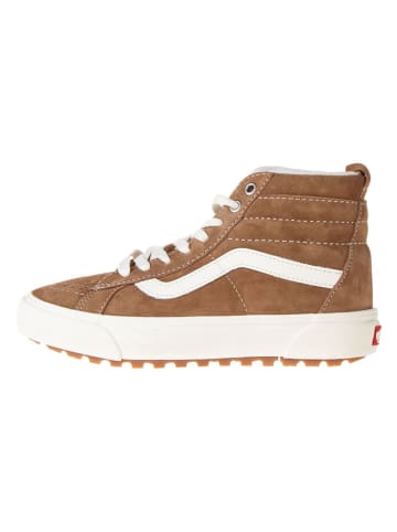Vans Leder-Sneakers in Hellbraun