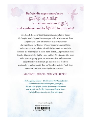 Ravensburger Jugendroman "Legend Academy - Fluchbrecher"