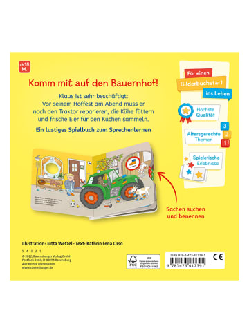 Ravensburger Pappbilderbuch "Wo ist bloß...? Mein Bauernhof"
