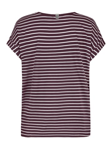 Sublevel 2er-Set: Shirts in Aubergine/ Weiß