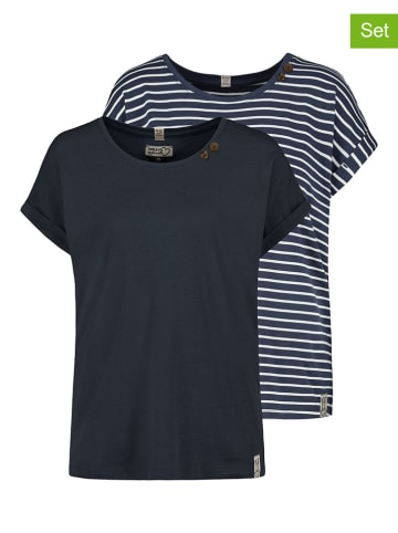 Sublevel 2-delige set: shirts donkerblauw