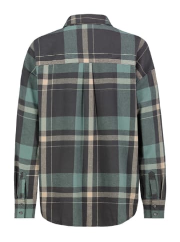 Stitch & Soul Blouse antraciet/groen