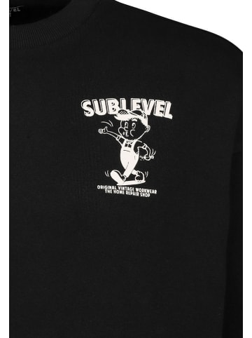 Sublevel Sweatshirt zwart