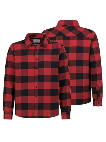 Sublevel Hemd in Schwarz/ Rot