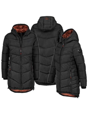 Sublevel Doorgestikte mantel zwart