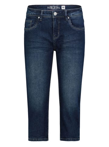Sublevel Jeans-Caprihose in Dunkelblau