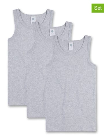 Sanetta 3-delige set: hemden grijs