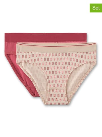 Sanetta 2-delige set: slips beige/rood