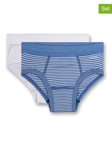 Sanetta 2er-Set: Slips in Blau/ Weiß