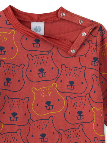 Sanetta Pyjama rood/donkerblauw