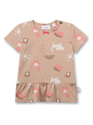 Sanetta Kidswear Sukienka w kolorze beżowym