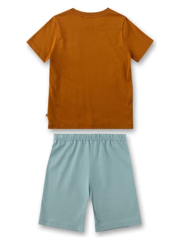 Sanetta Piżama w kolorze błękitno-jasnobrązowym