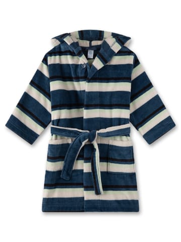 Sanetta Badjas donkerblauw/crème