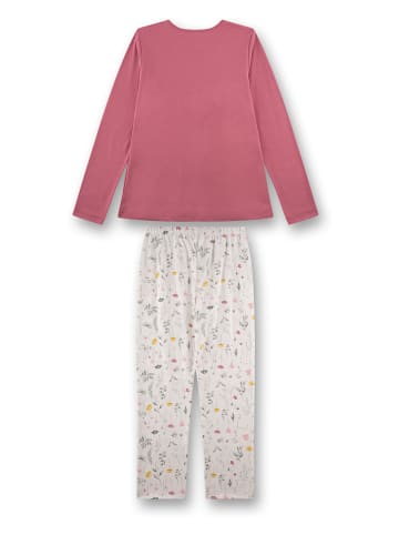 Sanetta Piżama w kolorze jasnoróżowo-białym