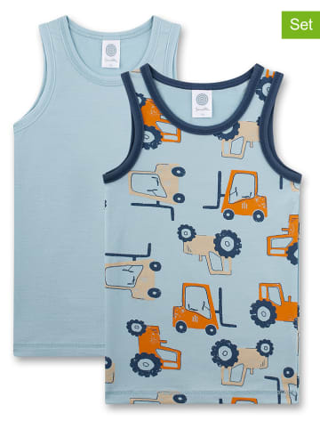 Sanetta 2-delige set: hemdjes lichtblauw