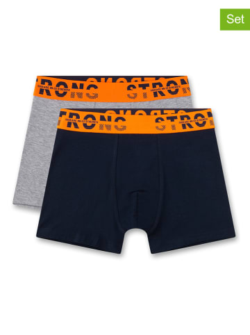 Sanetta 2-delige set: boxershorts grijs/zwart