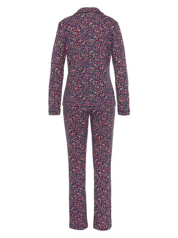 s.Oliver Pyjama donkerblauw/rood/oranje