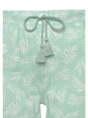 s.Oliver Pyjama lichtgroen/wit