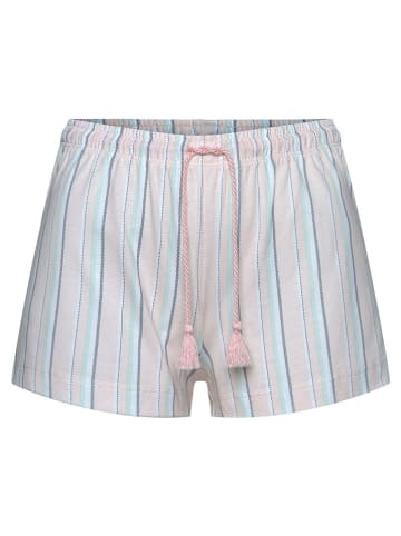 s.Oliver Pyjama-Shorts in Rosa/ Hellblau/ Dunkelblau