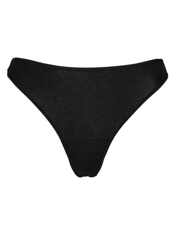 PETITE FLEUR Stringi (10 par) w kolorze czarnym i białym