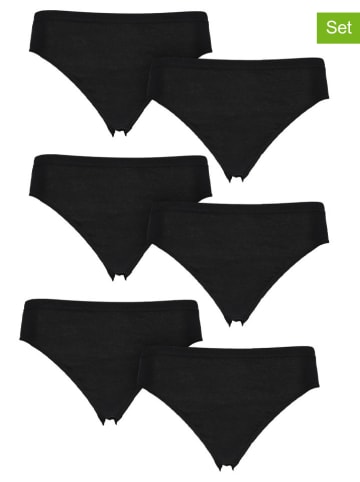 PETITE FLEUR 6-delige set: slips zwart