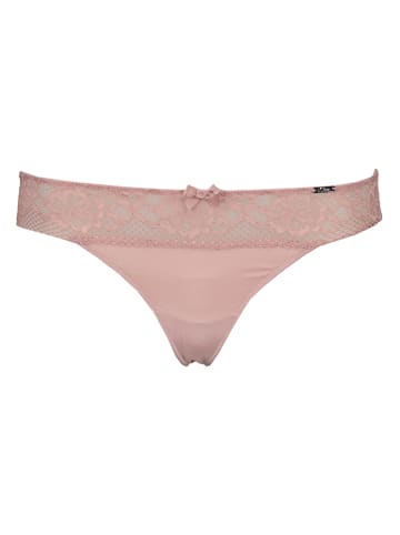 s.Oliver Stringi w kolorze szaroróżowym