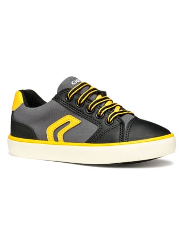 Geox Sneakers "Gisli" zwart/geel