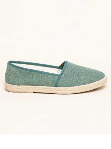 kitz-pichler Espadrilles "Camping Linen uni V" in Grün