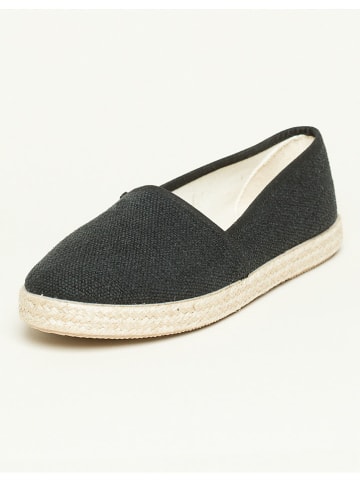 kitz-pichler Espadryle "Camping Linen uni V" w kolorze czarnym