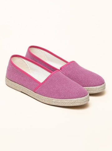 kitz-pichler Espadrilles "Camping Linen uni V" in Lila