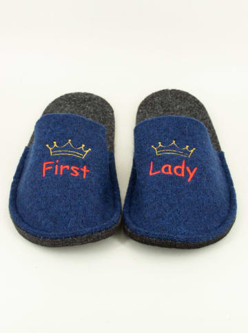 kitz-pichler Pantoffels "Happy" blauw