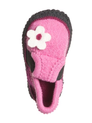 kitz-pichler Hausschuhe "Bobby - Blume" in Rosa/ Pink