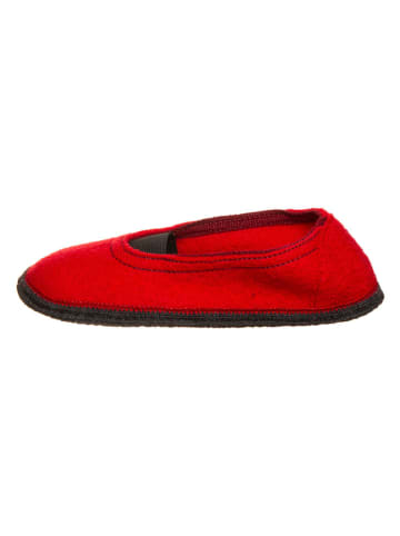 kitz-pichler Wollen pantoffels "Ronja GM" rood
