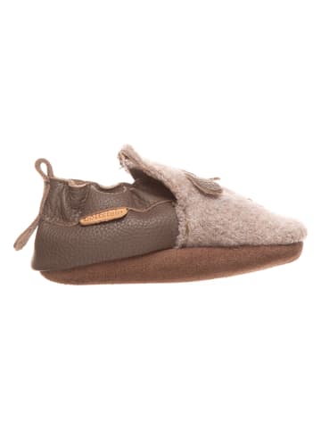 kitz-pichler Krabbelschuhe in Beige/ Hellbraun
