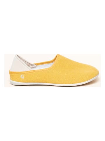 kitz-pichler Kapcie "Linen Slip-On" w kolorze żółtym