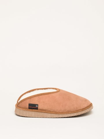 kitz pichler Leren pantoffels "Fatima" lichtbruin