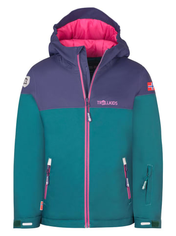 Trollkids Ski-/ Snowboardjacke "Hallingdal" in Petrol/ Lila