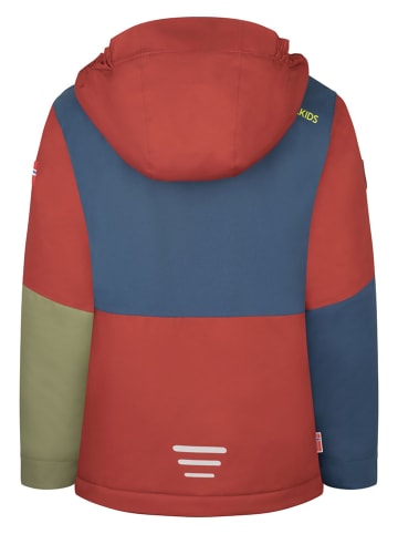 Trollkids Kurtka narciarska "Hallingdal" w kolorze czerwonobrązowo-niebieskim