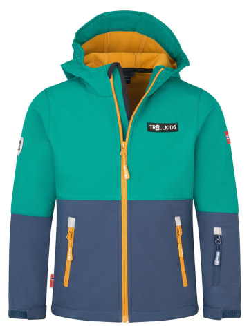 Trollkids Softshelljas "Skjorta" turquoise