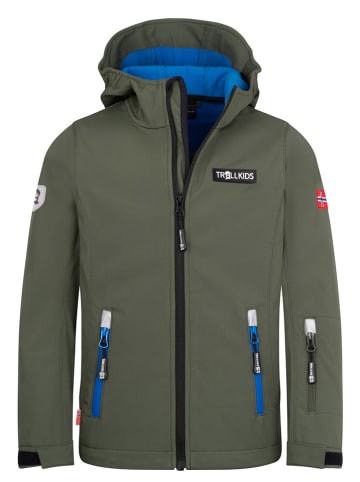 Trollkids Kurtka softshellowa "Oslofjord" w kolorze khaki
