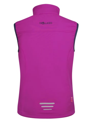Trollkids Softshellbodywarmer "Trollfjord" paars