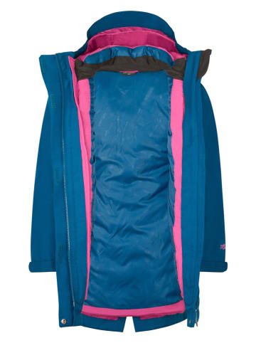 Trollkids 3-in-1 functionele jas "Senja" blauw