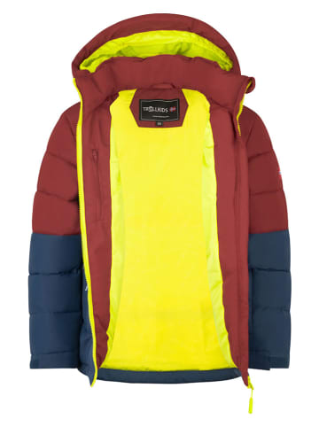 Trollkids Winterjacke "Gryllefjord" in Dunkelblau/ Braunrot