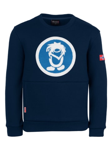Trollkids Sweatshirt "Trolltunga" donkerblauw