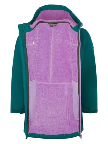 Trollkids Płaszcz softshellowy "Kristiansand" w kolorze morskim