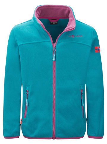 Trollkids Fleece vest "Oppdal" turquoise
